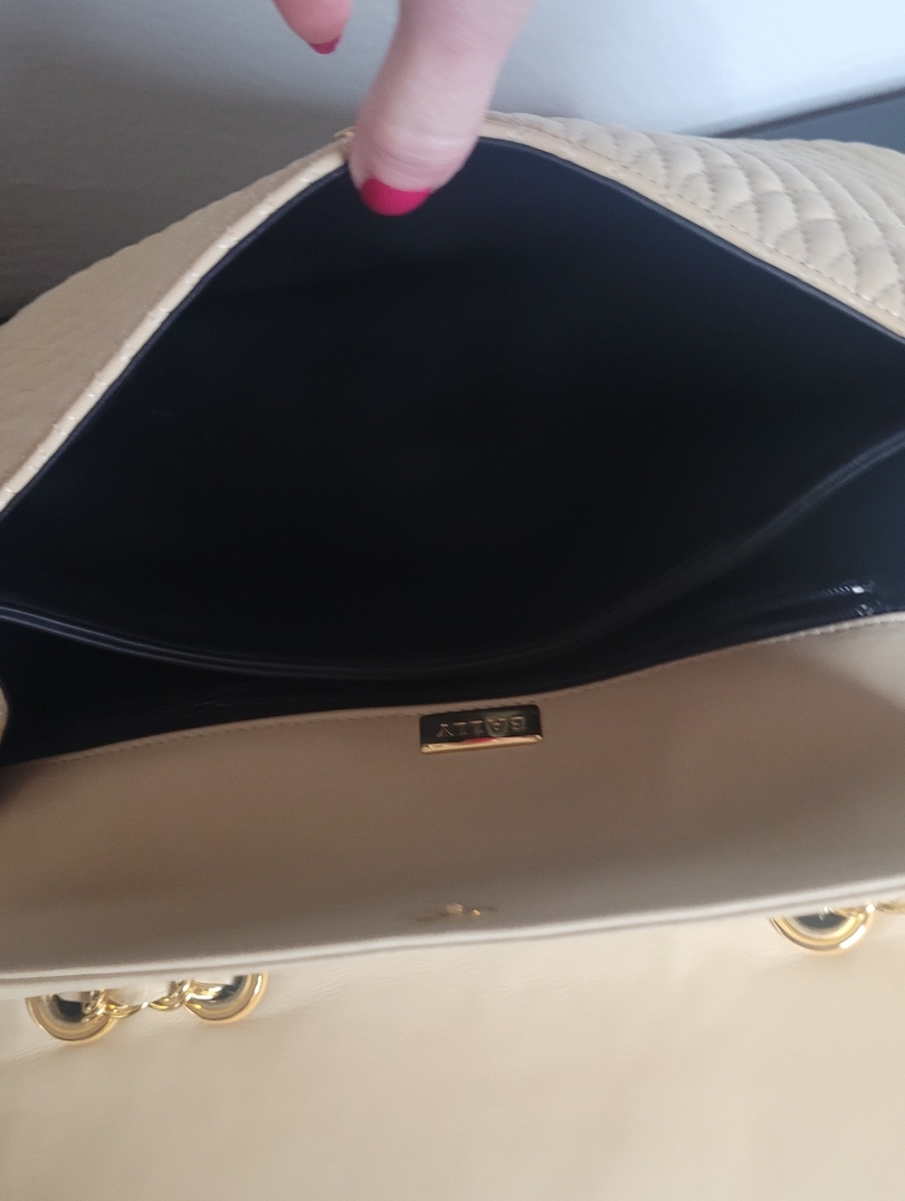 BALLY Bag Chain Shoulder Bag Leather Bag - Picture 14 of 15